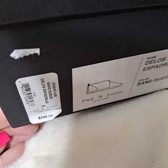 NIB Rag and Bone Delos Espadrille in Sand Suede - Picture 15 of 16